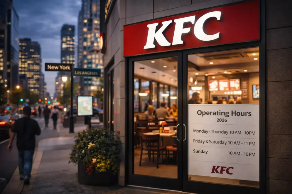 KFC Hours in Major Cities