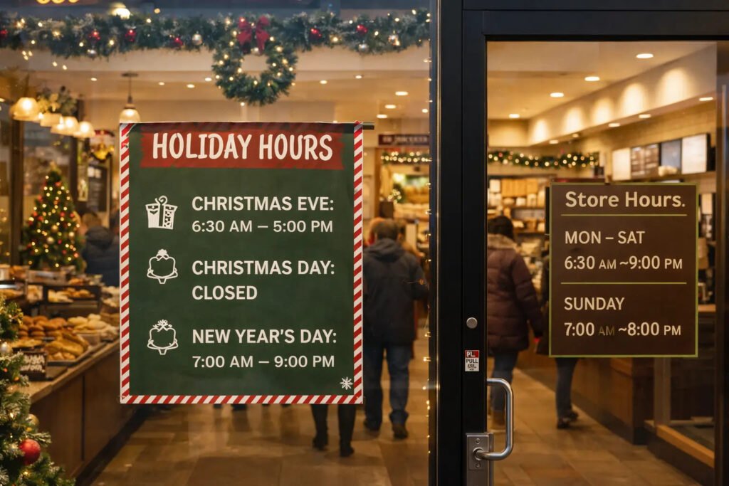 Panera Bread Holiday Hours