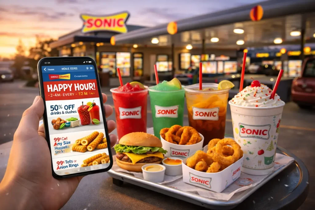 Sonic App Happy Hour Deals