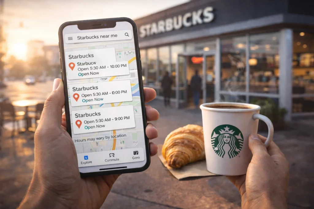 Starbucks Hours Near Me