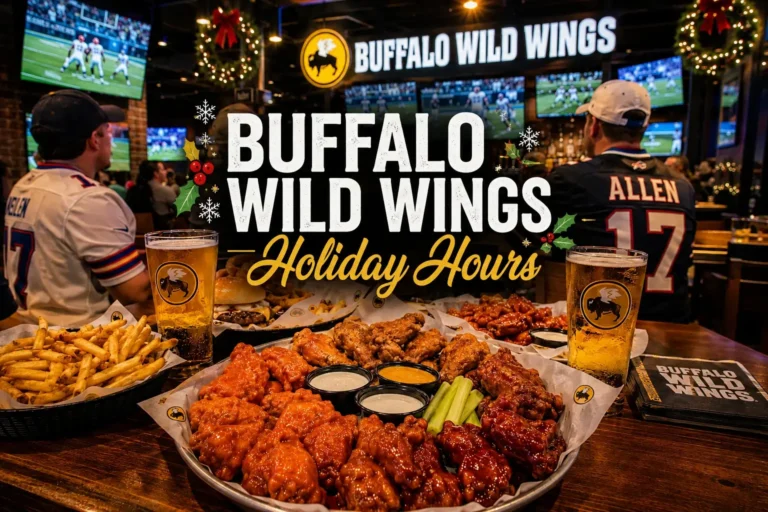 Buffalo Wild Wings Holiday Hours