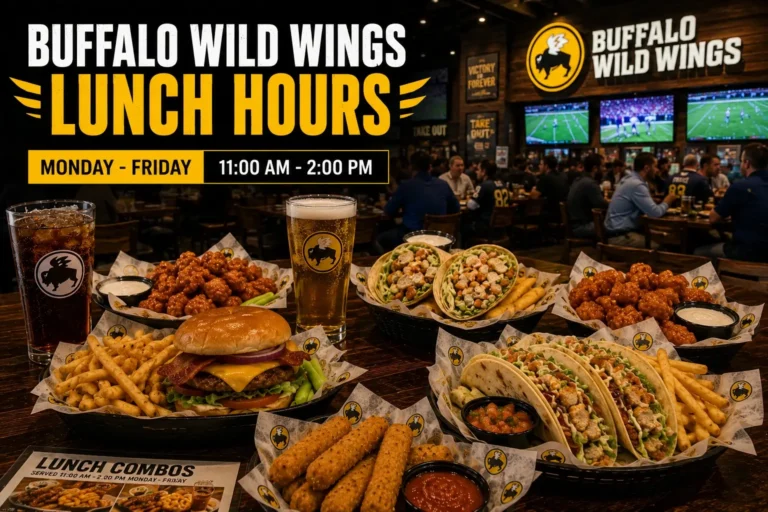 Buffalo Wild Wings Lunch Hours