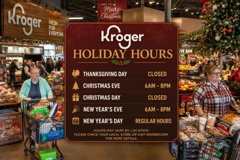Kroger Holiday Hours