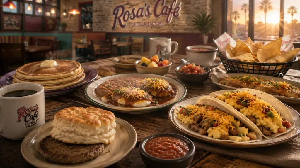 Rosa’s Breakfast Menu