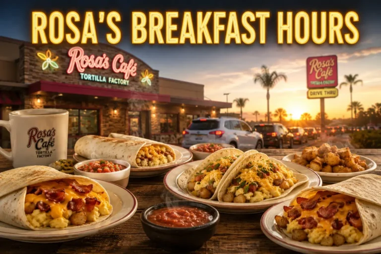 Rosa’s Cafe Breakfast Hours