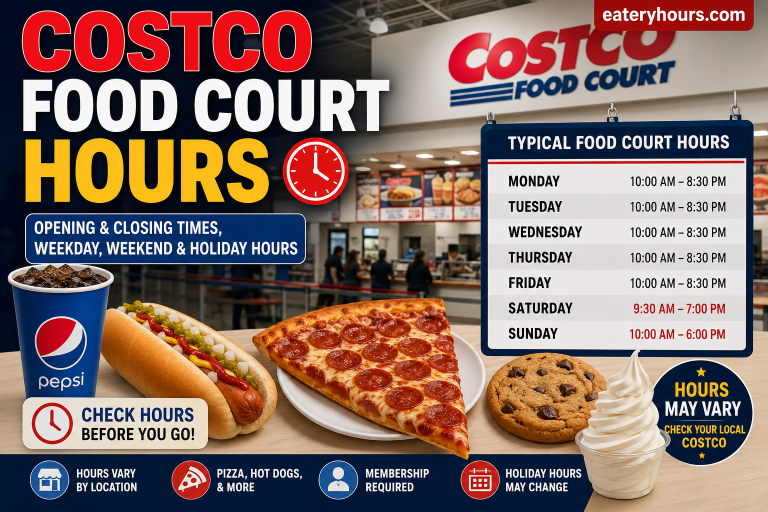 costco food court hours